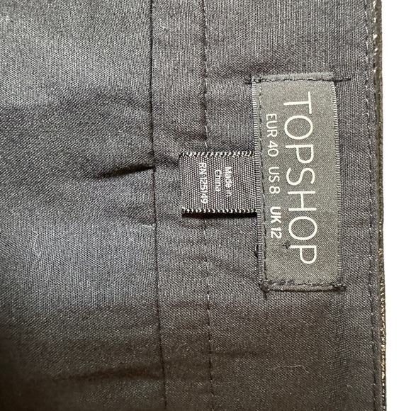 Topshop Full Zip Vinyl Patent Mini Skirt | US Size 8 - Picture 5 of 7